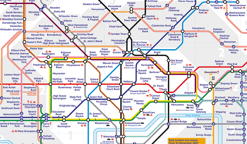 Central London Bus Map. central london attractions