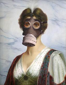 banksy gas mask